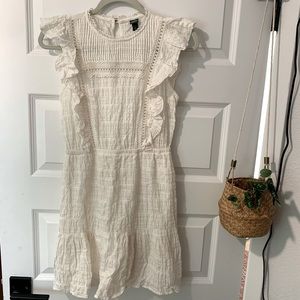 Wild Fable white picnic dress with flare sleeves